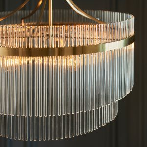 Gallery Direct Marietta 5 Pendant Light Antique Brass | Shackletons