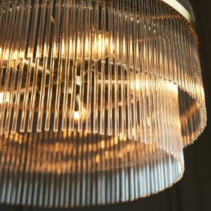 Gallery Direct Marietta 5 Pendant Light Antique Brass | Shackletons
