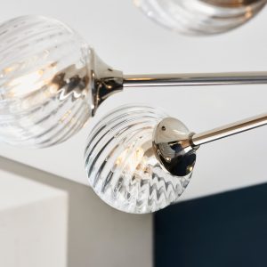 Gallery Direct Allegra 8 Pendant Light Bright Nickel | Shackletons