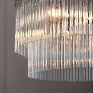 Gallery Direct Marietta 5 Pendant Light Bright Nickel | Shackletons