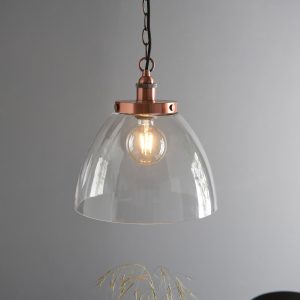 Gallery Direct Hansen Grand 1 Pendant Light Aged Copper | Shackletons