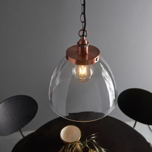 Gallery Direct Hansen Grand 1 Pendant Light Aged Copper | Shackletons