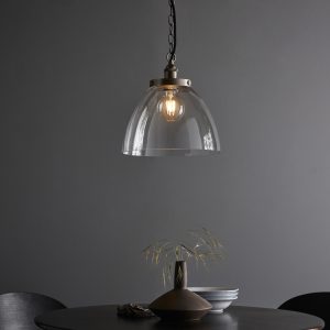 Gallery Direct Hansen Grand 1 Pendant Light Brushed Silver | Shackletons