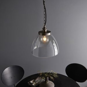 Gallery Direct Hansen Grand 1 Pendant Light Brushed Silver | Shackletons