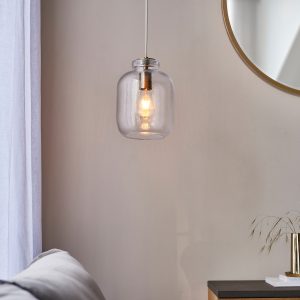Gallery Direct Lyra 1 Pendant Light Antique Brass | Shackletons