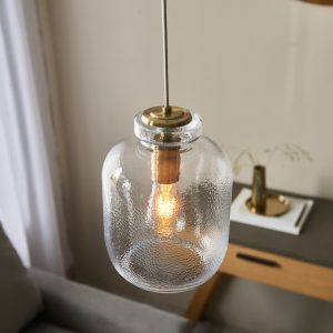 Gallery Direct Lyra 1 Pendant Light Antique Brass | Shackletons