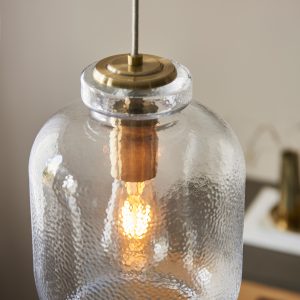 Gallery Direct Lyra 1 Pendant Light Antique Brass | Shackletons