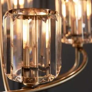Gallery Direct Berenice 5 Pendant Light Antique Brass | Shackletons