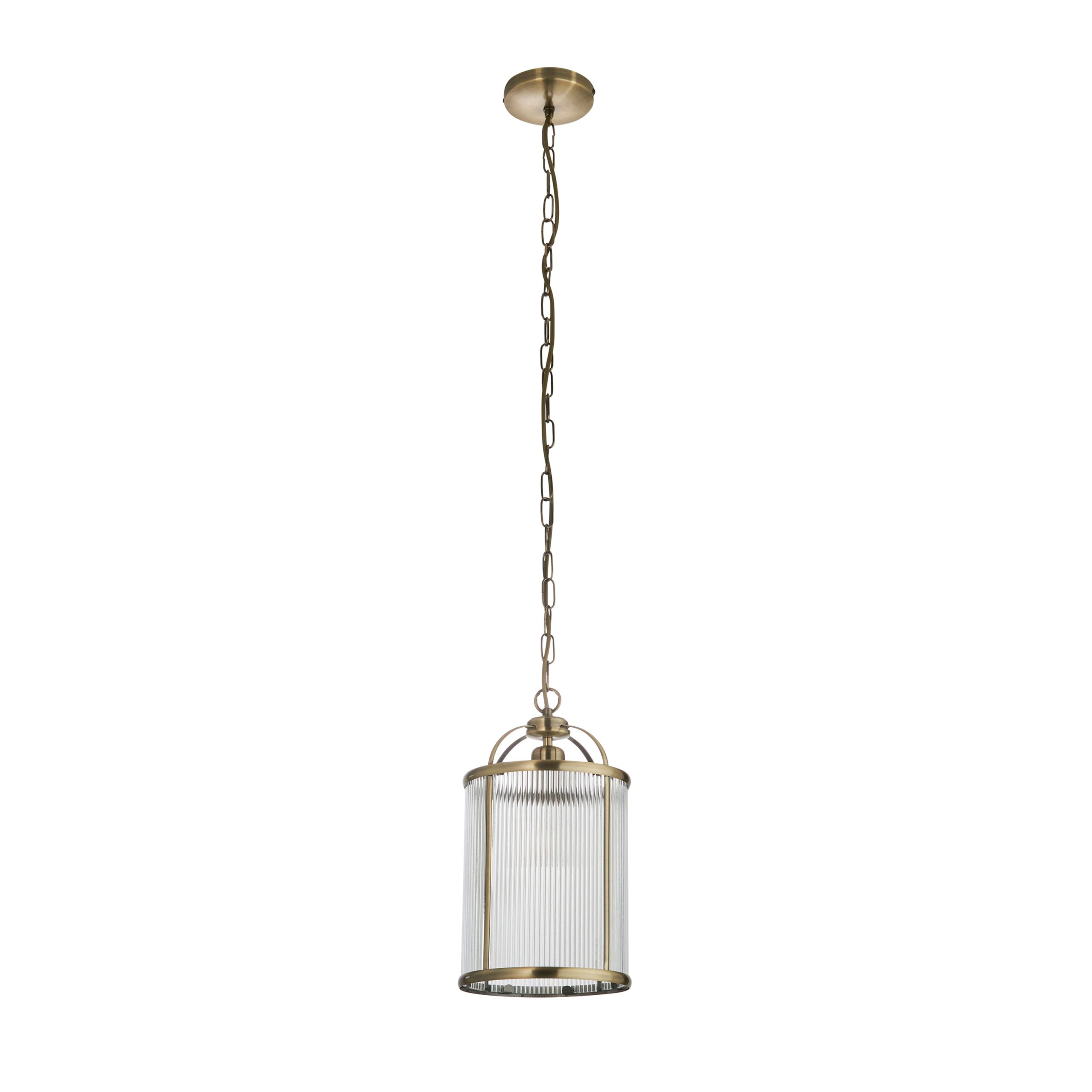 Gallery Direct Lambeth Ribbed 1lt Pendant | Shackletons