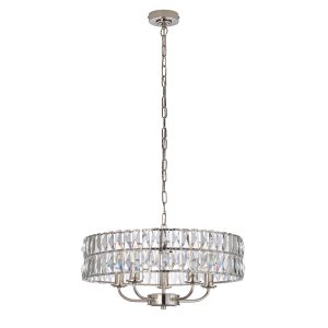 Gallery Direct Clifton 5 Pendant Light Bright Nickel | Shackletons