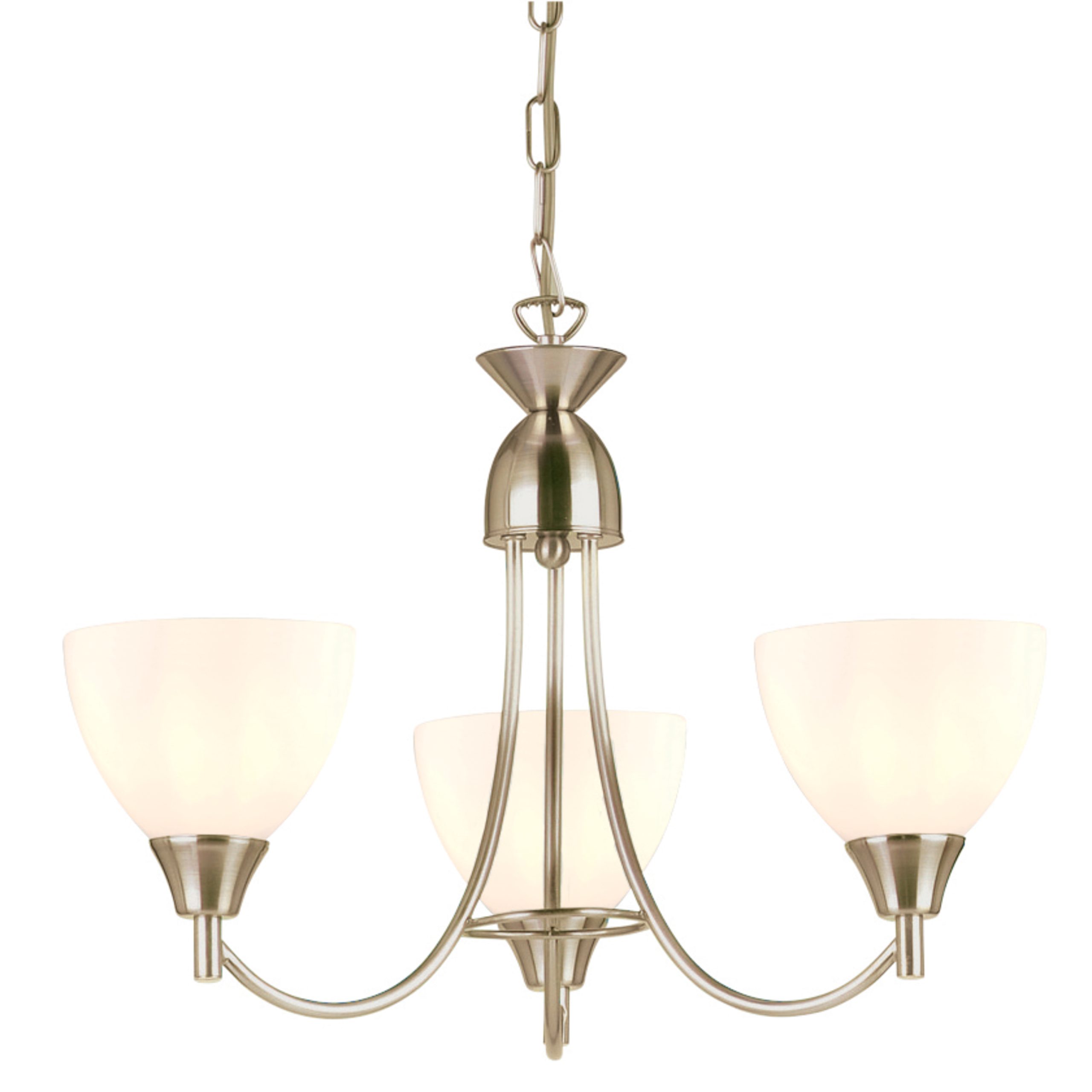 Gallery Direct Alton 3 Pendant Light Satin Chrome | Shackletons