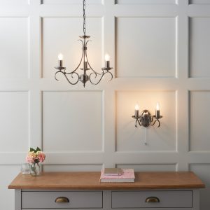 Gallery Direct Bernice 3 Pendant Light Antique Brass | Shackletons