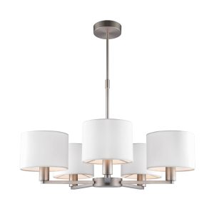 Gallery Direct Daley 5 Pendant Matt Nickel | Shackletons