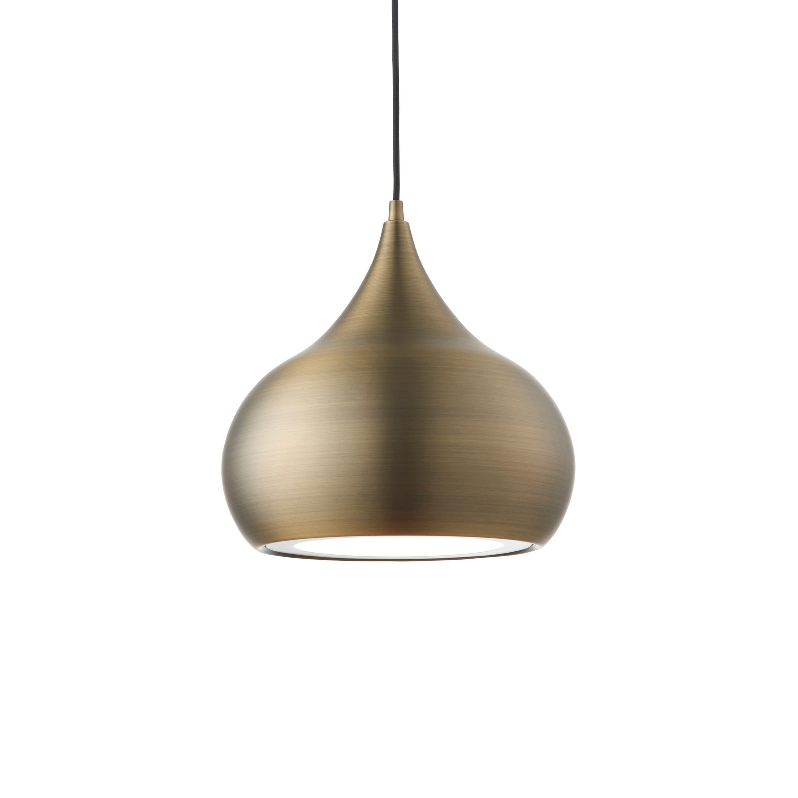 Gallery Direct Brosnan Pendant Light Antique Brass | Shackletons