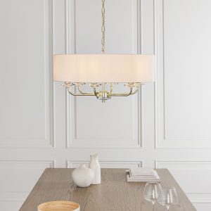 Gallery Direct Nixon 6 Pendant Light Brass | Shackletons