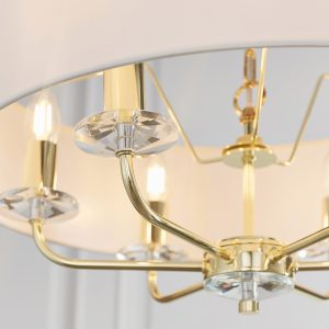 Gallery Direct Nixon 6 Pendant Light Brass | Shackletons