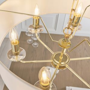 Gallery Direct Nixon 6 Pendant Light Brass | Shackletons
