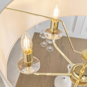 Gallery Direct Nixon 6 Pendant Light Brass | Shackletons