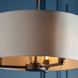 Gallery Direct Daley Pendant Antique Bronze 395 655mm | Shackletons