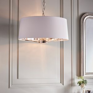 Gallery Direct Harvey 1 Pendant Light Bright Nickel | Shackletons