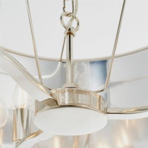 Gallery Direct Harvey 1 Pendant Light Bright Nickel | Shackletons
