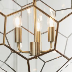 Gallery Direct Miele 3 Pendant Light Antique Brass | Shackletons