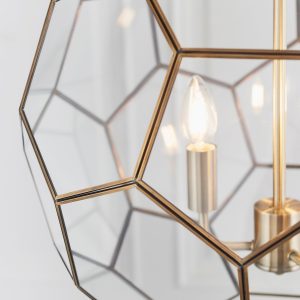 Gallery Direct Miele 3 Pendant Light Antique Brass | Shackletons