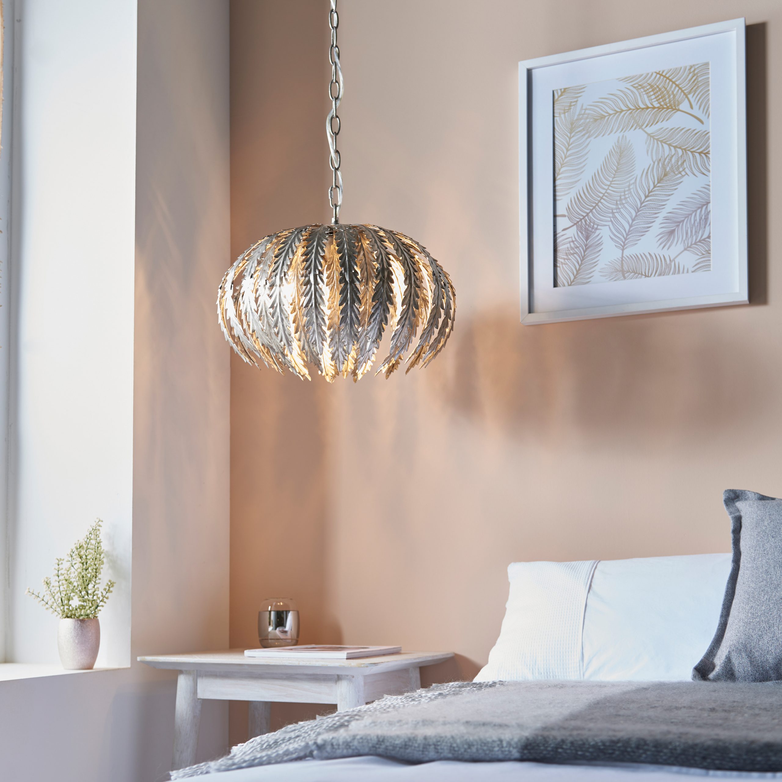 Gallery Direct Delphine Pendant Light Silver
