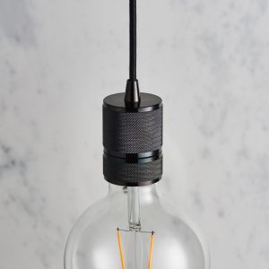 Gallery Direct Urban Pendant Light Black Chrome | Shackletons
