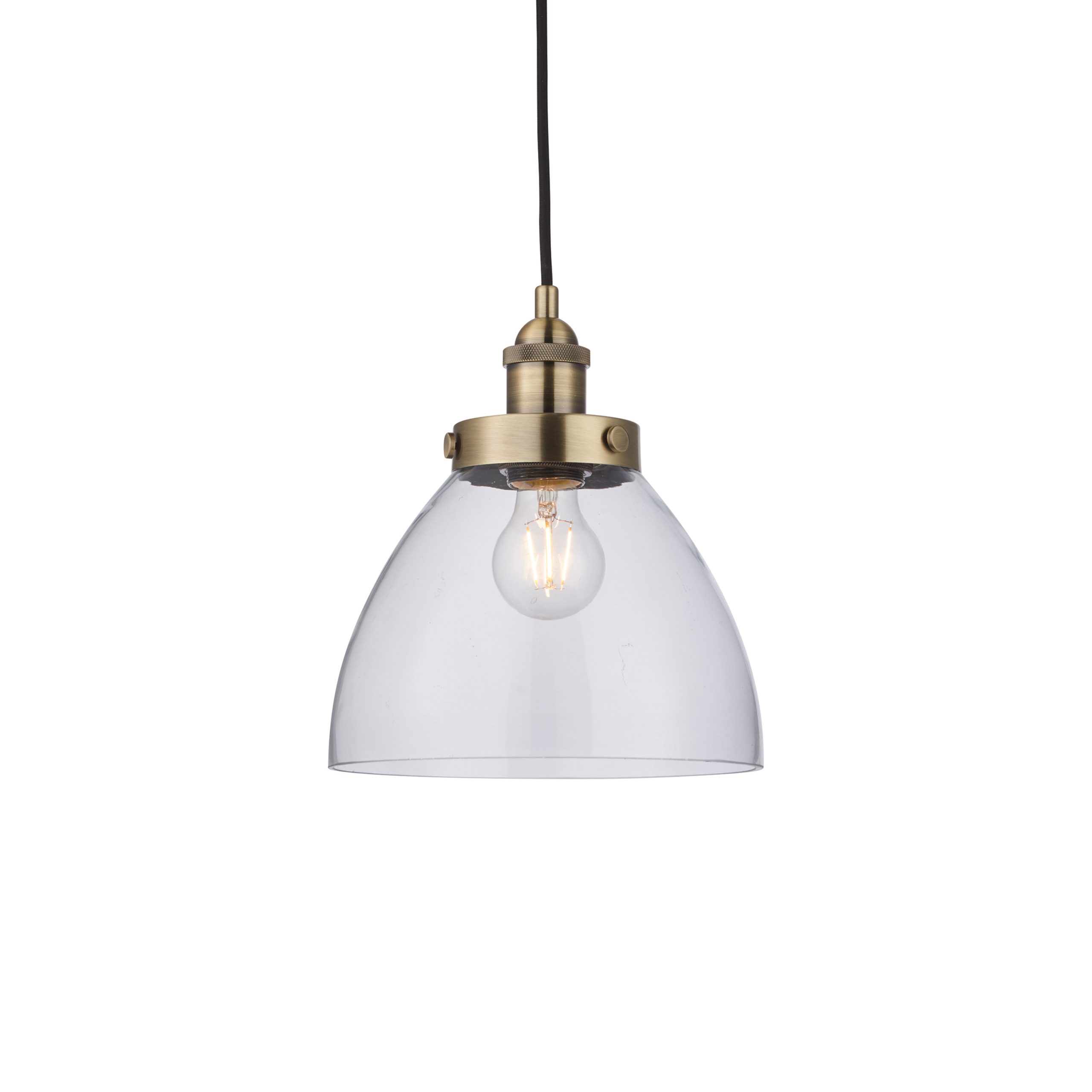 Gallery Direct Hansen Pendant Light Antique Brass | Shackletons
