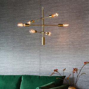 Gallery Direct Rubens 6 Pendant Light Brushed Gold | Shackletons