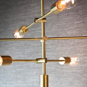 Gallery Direct Rubens 6 Pendant Light Brushed Gold | Shackletons