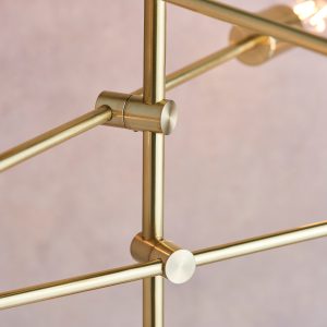 Gallery Direct Rubens 6 Pendant Light Brushed Gold | Shackletons