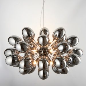 Gallery Direct Infinity 8 Pendant Light Black Chrome | Shackletons