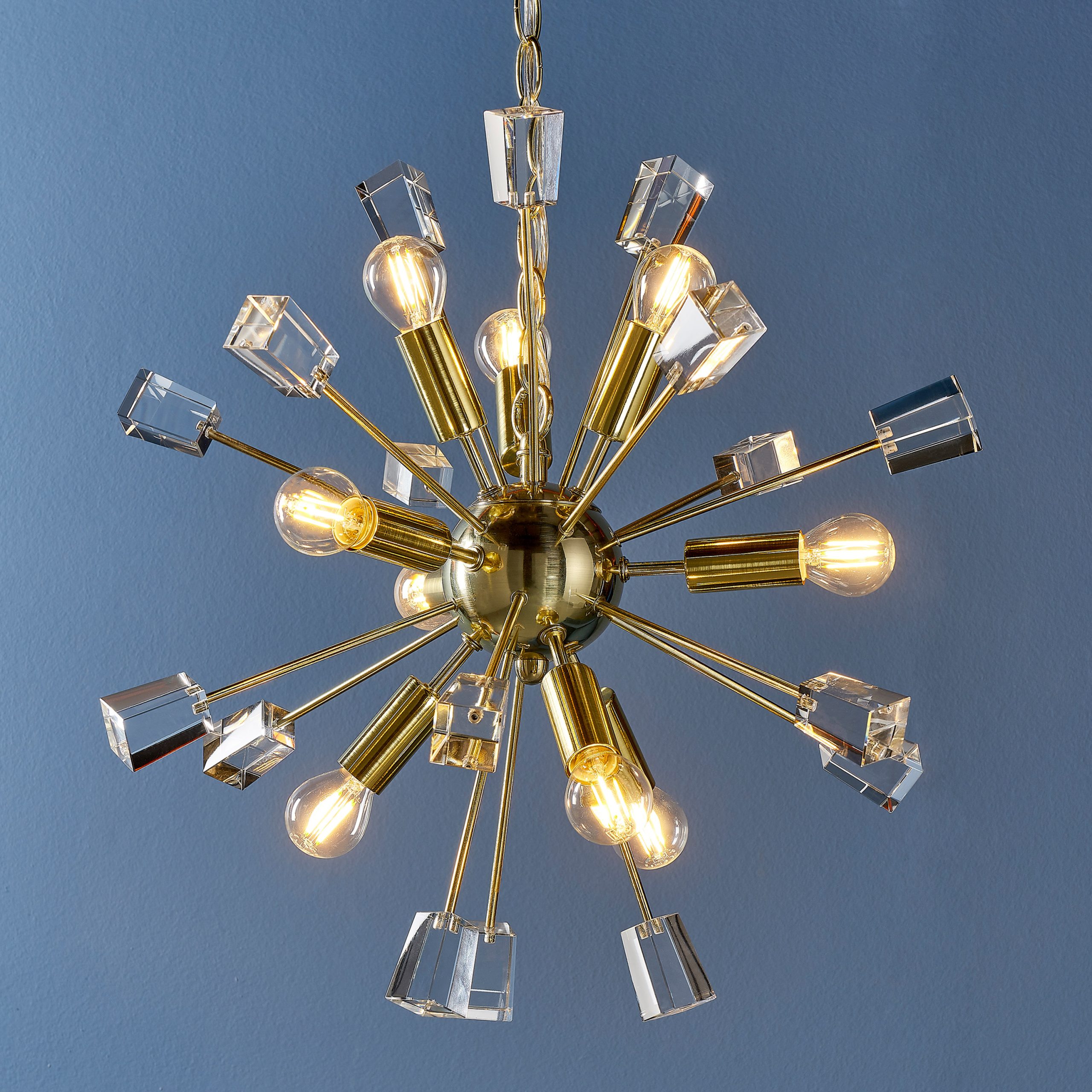 Gallery Direct Miro 9 Pendant Light Brass