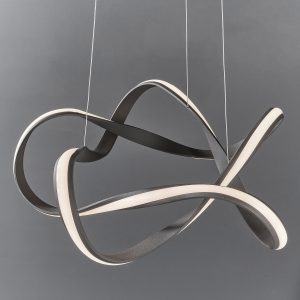 Gallery Direct Synergy Pendant Coffee White 600 1365mm | Shackletons