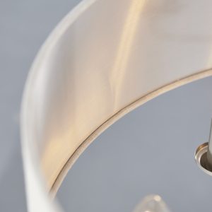Gallery Direct Highclere 6 Pendant Light Chrome  Natural | Shackletons