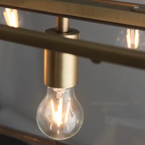 Gallery Direct Hurst 3 Pendant Light Antique Brass | Shackletons