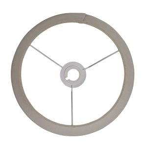 Gallery Direct Cici Shade Grey Faux Linen 205mm | Shackletons