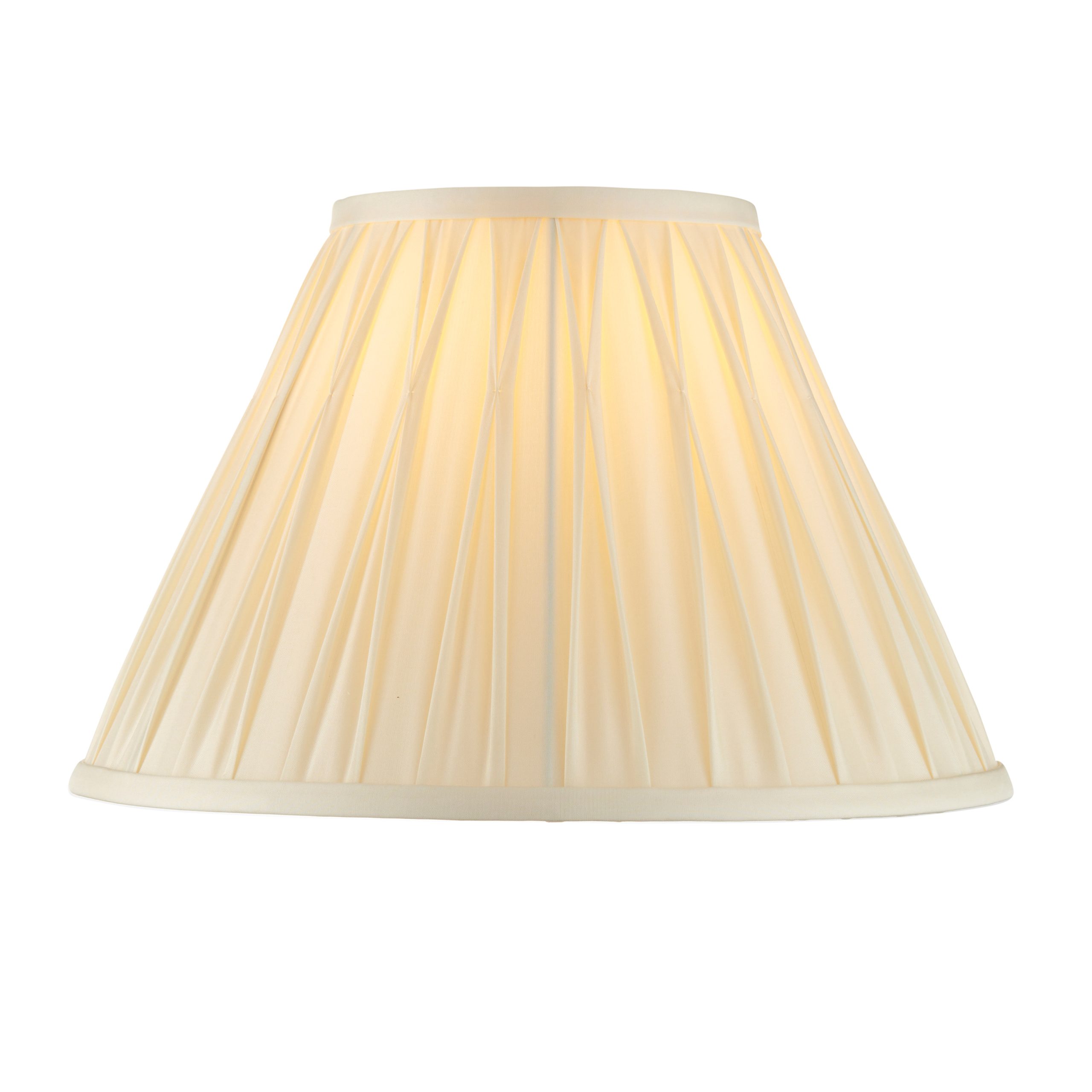 Gallery Direct Chatsworth 1 Shade Light Ivory 195x135x305mm | Shackletons