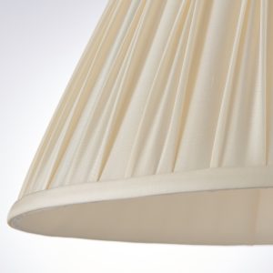 Gallery Direct Chatsworth 1 Shade Light Ivory 213x175x355mm | Shackletons
