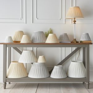 Gallery Direct Chatsworth 1 Shade Light Ivory 213x175x355mm | Shackletons