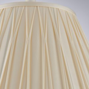 Gallery Direct Chatsworth 1 Shade Light Ivory 260x200x405mm | Shackletons