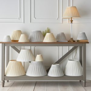 Gallery Direct Chatsworth 1 Shade Light Ivory 140x100x200mm | Shackletons