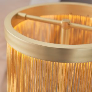 Gallery Direct Zelma 1 Table Lamp Satin Brass | Shackletons