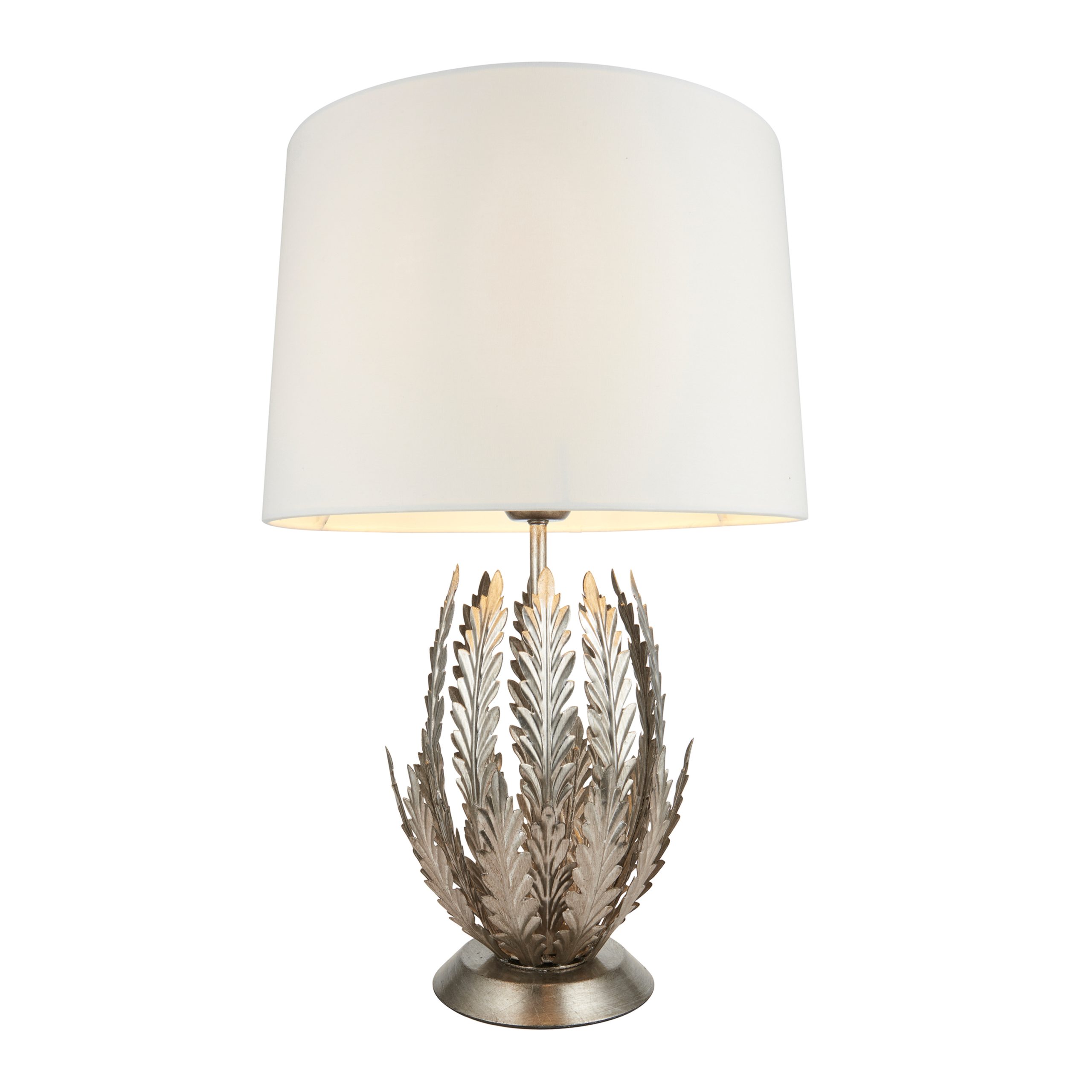 Gallery Direct Delphine 1 Table Lamp Silver Leaf | Shackletons