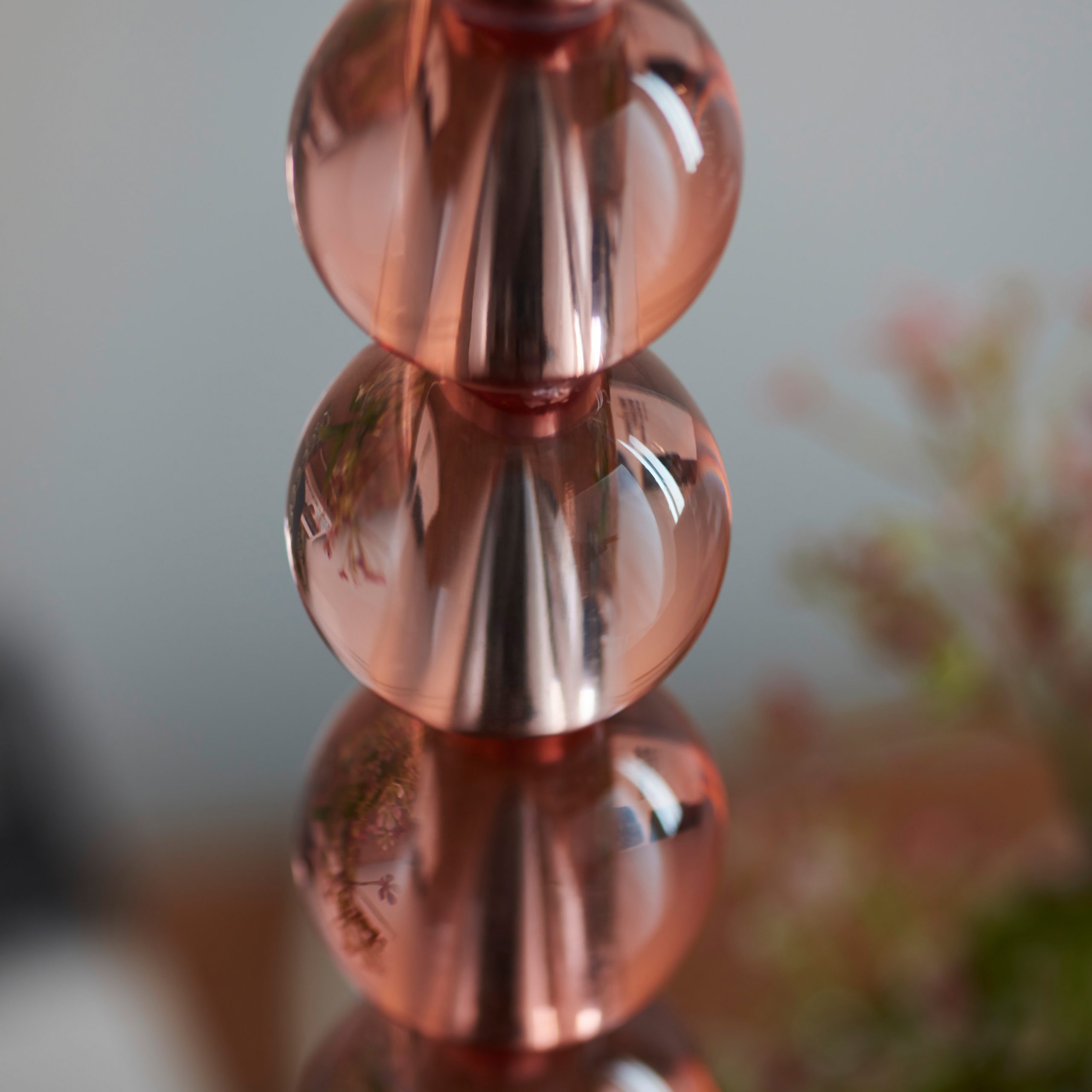 Gallery Direct Adelie 1 Table Lamp Blush Tinted