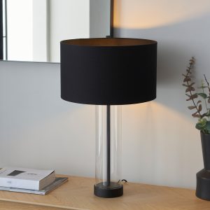 Gallery Direct Lessina Table Lamp Black | Shackletons