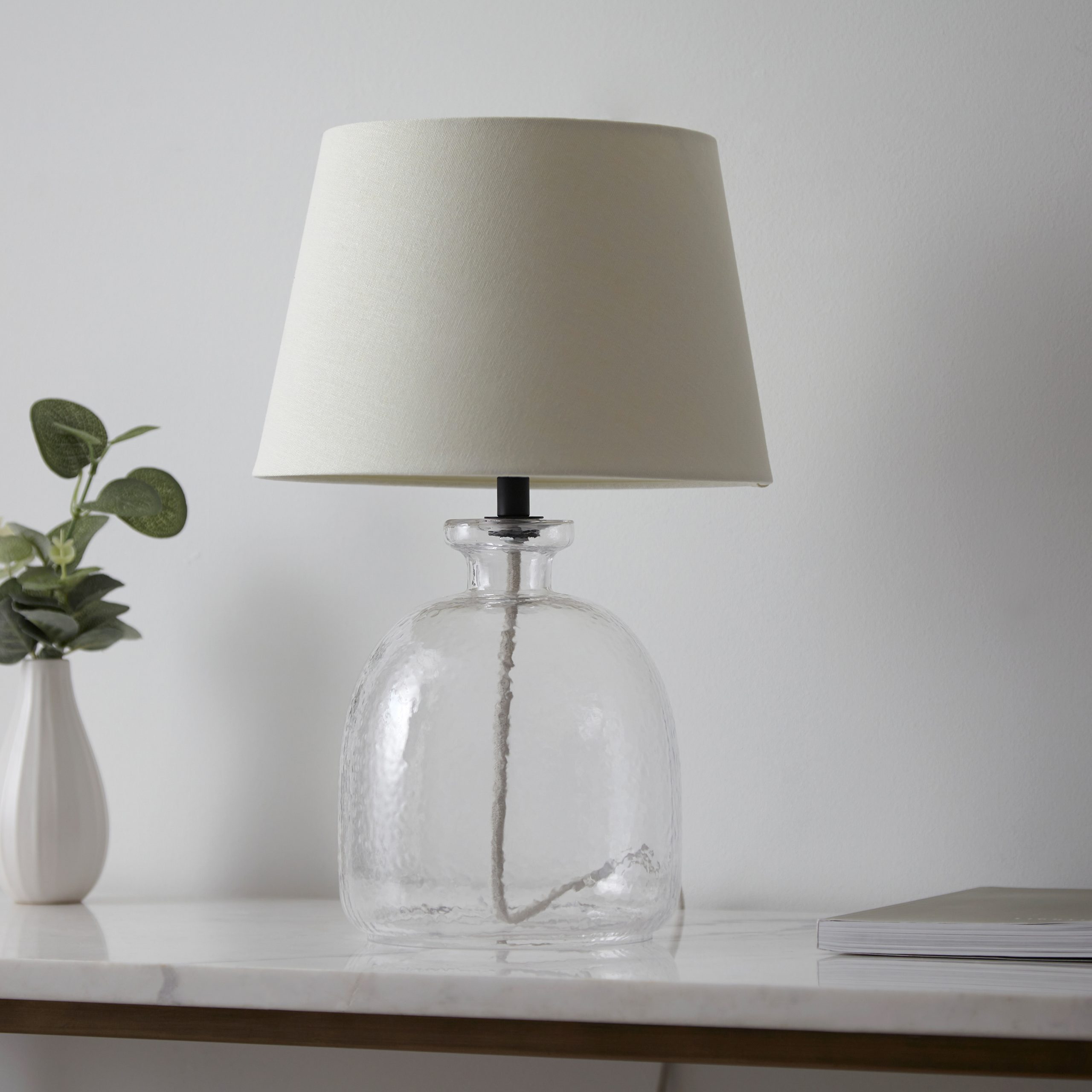 Gallery Direct Lyra Table Lamp Clear / Ivory