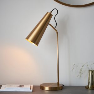 Gallery Direct Karna 1 Table Lamp Antique Brass | Shackletons